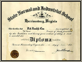 1912 Diploma