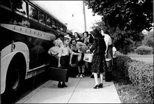 leaving for home, 1940s