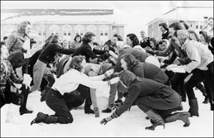 snow games, ca. 1940s