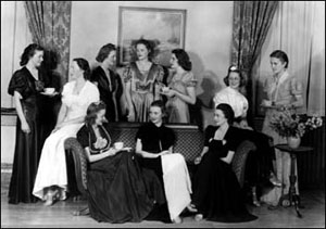 social tea, 1940s